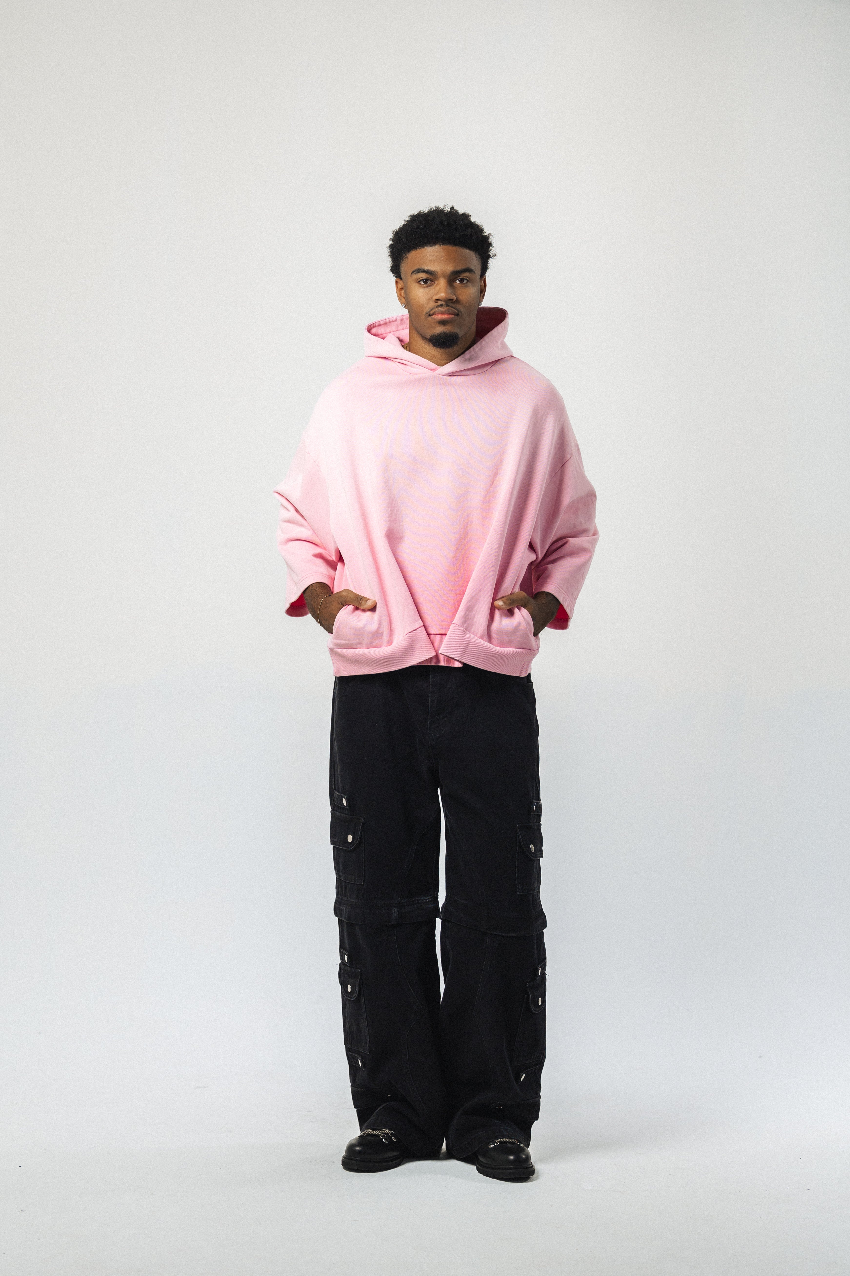 Faded Pink Box Hoodie