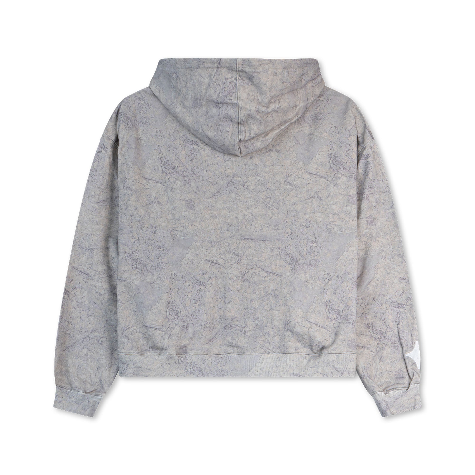 Washout Camo Boxy Zip Hoodie